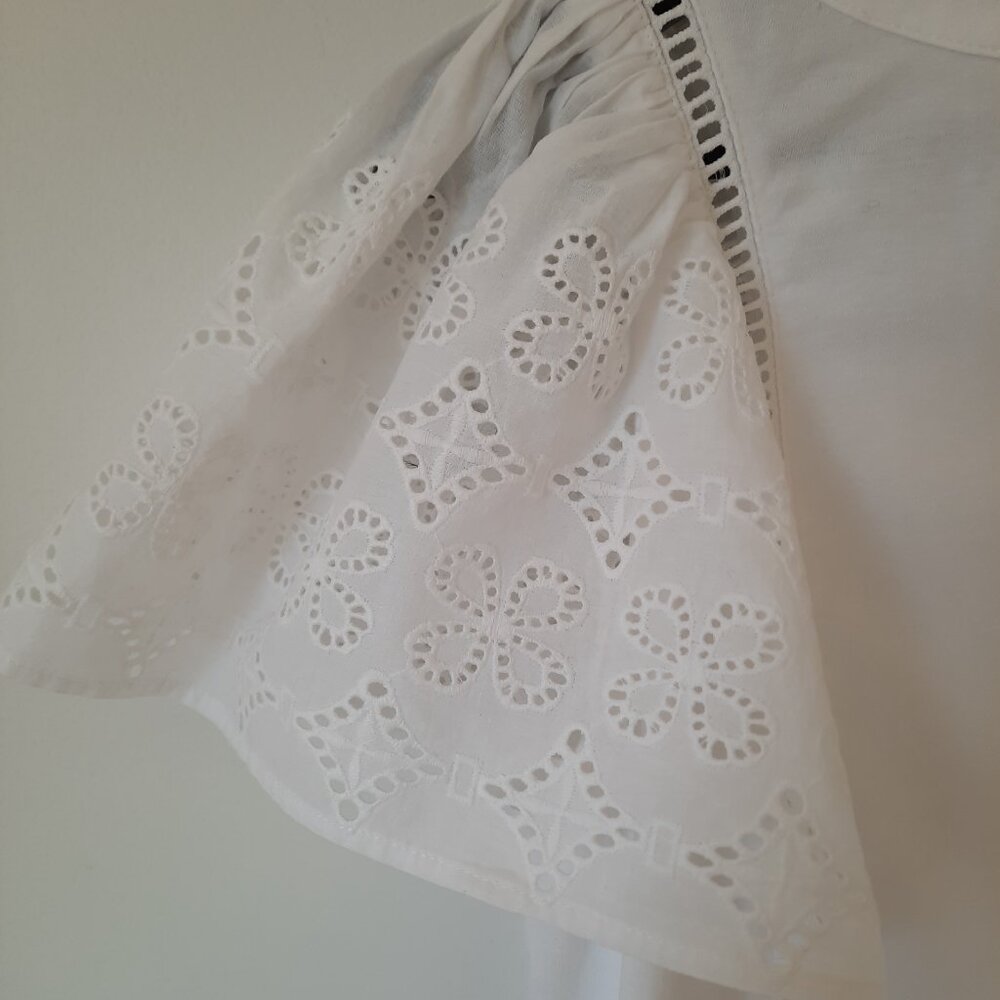 Banana Republic white short sleeve shirt XS - Picture 2 of 4